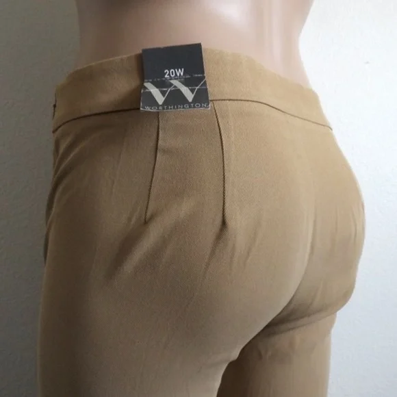 WORTHINGTON Women's Wide Leg Gaucho Cropped Capri Pants Plus Size 20W NWT - Picture 1 of 3